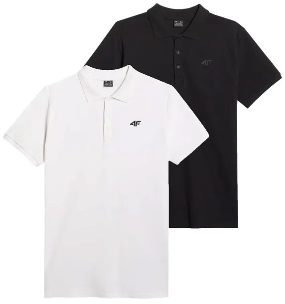 Komplet koszulek polo 4F polówka męska 2-pak PTSM366 10S+20S XL