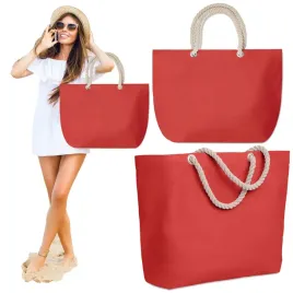 torba-plazowa-bawelniana-220g-duza-ze-sznurkami-czerwona-55x15x39cm