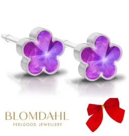 kolczyki-hipoalergiczne-blomdahl-fuksja-kwiatek-plastik-medyczny-prezent