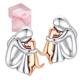 kolczyki-srebrne-piesek-i-dziewczynka-kolczyki-pies-przyjazn-na-prezent