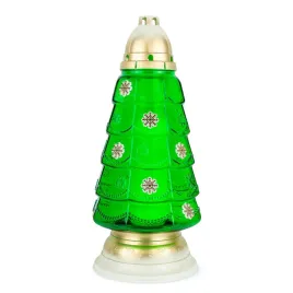 znicz-choinka-zielony-z-wkladem-37-cm-znicz-szklany-na-boze-narodzenie