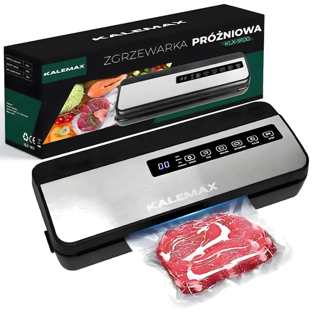 Zgrzewarka Próżniowa do Żywności Pakowarka Automatyczna do Jedzenia + Folia