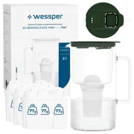 szklany-dzbanek-filtrujacy-wessper-d4-borosilicate-mini-2l-10x-filtr