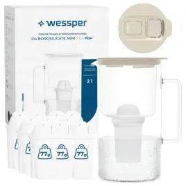 dzbanek-filtrujacy-szklany-wessper-d4-borosilicate-mini-ff-2l-11x-filtr