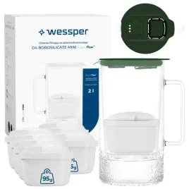 dzbanek-filtrujacy-szklany-wessper-d4-borosilicate-mini-ff-2l-8x-filtr