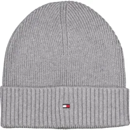 czapka-zimowa-tommy-hilfiger-th-flag-beanie-szara-basic-ciepla