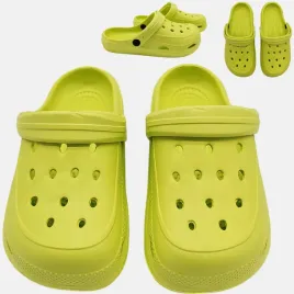 klapki-piankowe-dzieciece-chodaki-lekkie-na-basen-ogrod-limonkowe-40-41