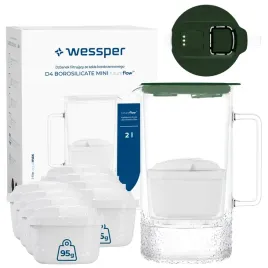 szklany-dzbanek-filtrujacy-wessper-d4-borosilicate-mini-2l-9x-filtr