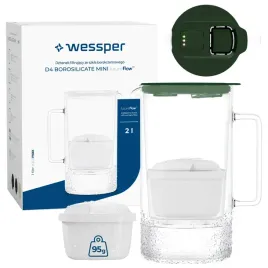 szklany-dzbanek-filtrujacy-wessper-d4-borosilicate-mini-2l-2x-filtr