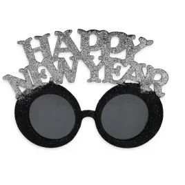 okulary-sylwester-happy-new-year-srebrne-czarne