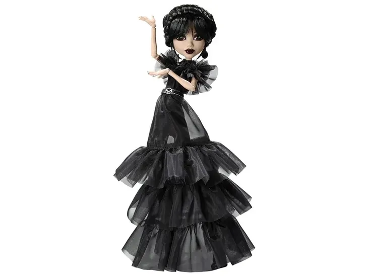 LALKA MONSTER HIGH X WEDNESDAY ADAMS W CZARNEJ SUKNI BALOWEJ REVE HXJ03