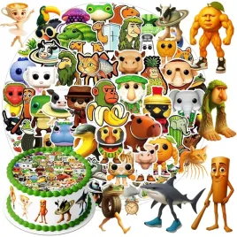 oplatek-na-tort-brainrot-tung-sahur-ballerina-dekoracja-urodziny-zestaw