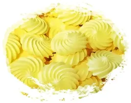 bezy-srednie-zolte-beziki-tort-dekoracja-jadalna-beza-6-szt