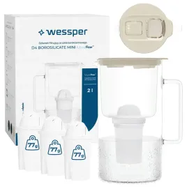 wessper-d4-borosilicate-mini-dzbanek-filtrujacy-szklany-2l-4x-filtr