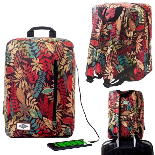 Plecak bagaż podręczny do samolotu USB 40x30x20 + kłódka GRATIS