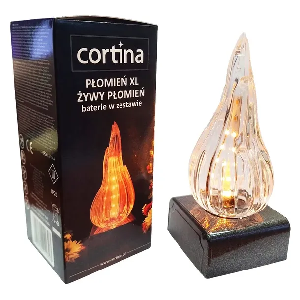 Wkład led do zniczy Cortina Żywy Płomień 15 cm