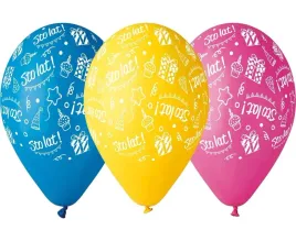 balony-urodzinowe-sto-lat-urodziny-30-cm-5-szt