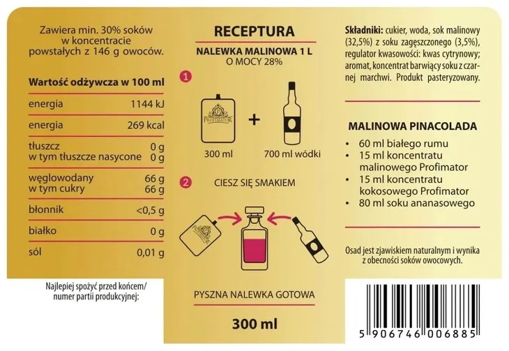 zaprawka-koncentrat-profimator-malina-300ml-stan-nowy