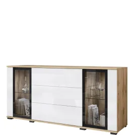 komoda-bialy-polysk-150-cm-cavio-dwudrzwiowa-z-szufladami-do-salonu