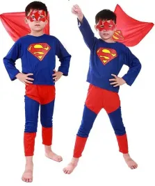stroj-kostium-przebranie-superman-maska-100-120-s