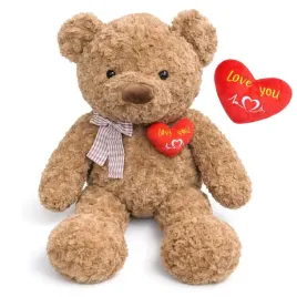maskotka-pluszak-mis-z-kokarda-serce-love-walentynki-brazowy-65-cm