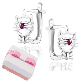 kolczyki-srebrne-925-dla-dziewczynki-kotki-serce-prezent-urocze-i-unikatowe