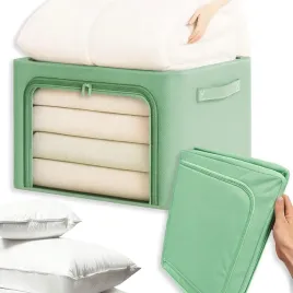 duzy-organizer-zielony-na-ubrania-pojemnik-ze-stelazem-66l-zabawki-posciel