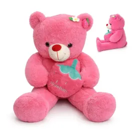 xxl-mega-wielki-mis-z-truskawka-maskotka-pluszak-na-walentynki-rozowy-80-cm