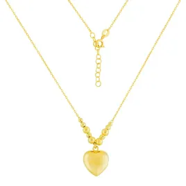 naszyjnik-srebro-pr-925-elegancka-zlota-celebrytka-serduszko-z-kuleczkami