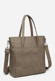 torebka-damska-shopper-ciemno-bezowa-miejska-elegancka-skora-ekologiczna