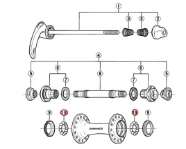 kulki-piasty-przod-shimano-3-16-22szt-nierdzewne