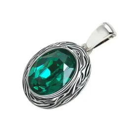 zawieszka-srebro-925-elegancki-wisior-styl-vintage-zielony-krysztal-emerald