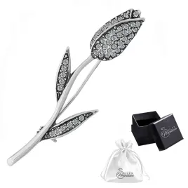 broszka-srebro-pr-925-elegancka-oksydowana-brosza-tulipan-z-cyrkoniami