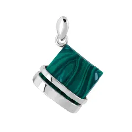 zawieszka-srebro-pr-925-elegancki-wisiorek-w-ksztalcie-rombu-z-malachitem