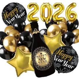 balony-zestaw-balonow-sylwester-2026-szampan-happy-new-year-29-szt
