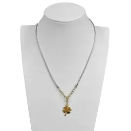 naszyjnik-srebrny-pr-925-elegancka-kolia-calza-zlota-koniczynka-dla-niej