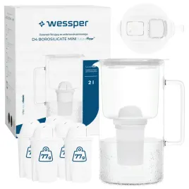 dzbanek-filtrujacy-szklany-wessper-d4-borosilicate-mini-ff-2l-6x-filtr