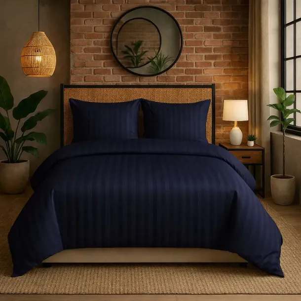 posciel-160x200-hotelowa-100percent-gruba-bawelna-satynowa-adamaszek-granatowy-wymiary-poduszki-70x80cm