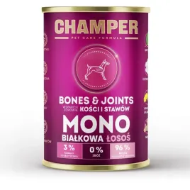 mokra-karma-dla-psa-champer-bonesandjoints-monobialkowa-losos-400g