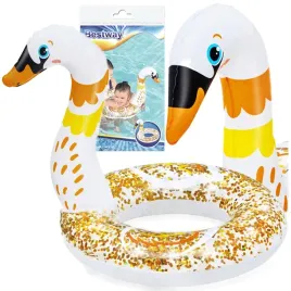 kolo-do-plywania-dla-dzieci-na-basen-labedz-z-brokatem-61cm-bestway-36306