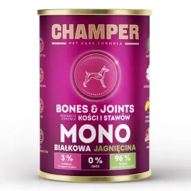 mokra-karma-dla-psa-champer-bonesandjonits-monobialkowa-jagniecina-400g