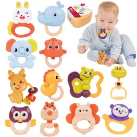 gryzak-grzechotka-sensoryczna-na-zabkowanie-zwierzatka-zestaw-niemowlaka