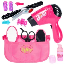 zestaw-fryzjerski-dla-dzieci-duza-suszarka-na-baterie-torebka-akcesoria