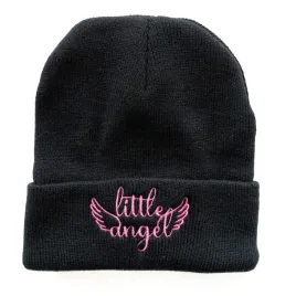little-angel-czapka-zimowa-czarna-beanie