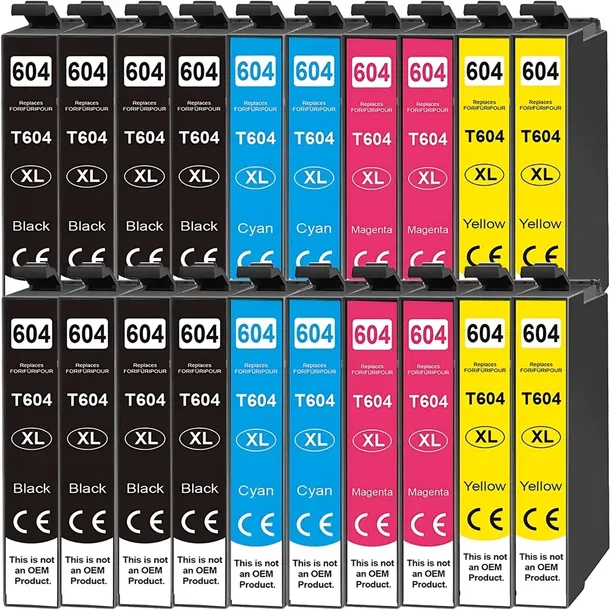 20x TUSZE 604 XL DO EPSON XP-2200 XP-2205 XP-3200 XP-3205 XP-4200 XP-4205