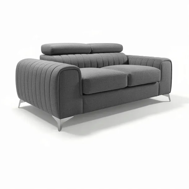 Sofa Kanapa dwuosobowa rozkładana z funkcją spania regulowane zagłówki