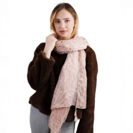 szalik-damski-pudrowy-roz-zlote-akcenty-lekki-duzy-90x180-cm-elegancki