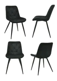 4szt-krzeslo-do-jadalni-salonu-tapicerowane-lucca-czarne-welwet-pikowane