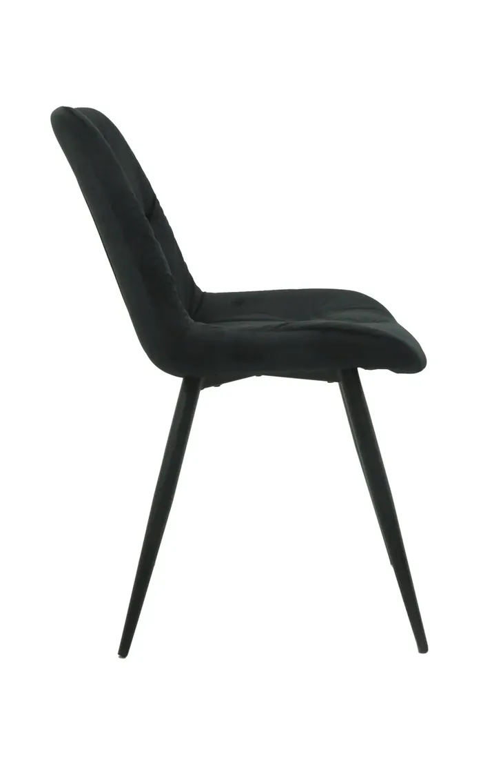 4szt-krzeslo-do-jadalni-salonu-tapicerowane-lucca-czarne-welwet-pikowane-stan-nowy