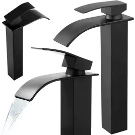 czarna-wysoka-bateria-umywalkowa-stojaca-wodospad-lazienkowa-kran-umywalki